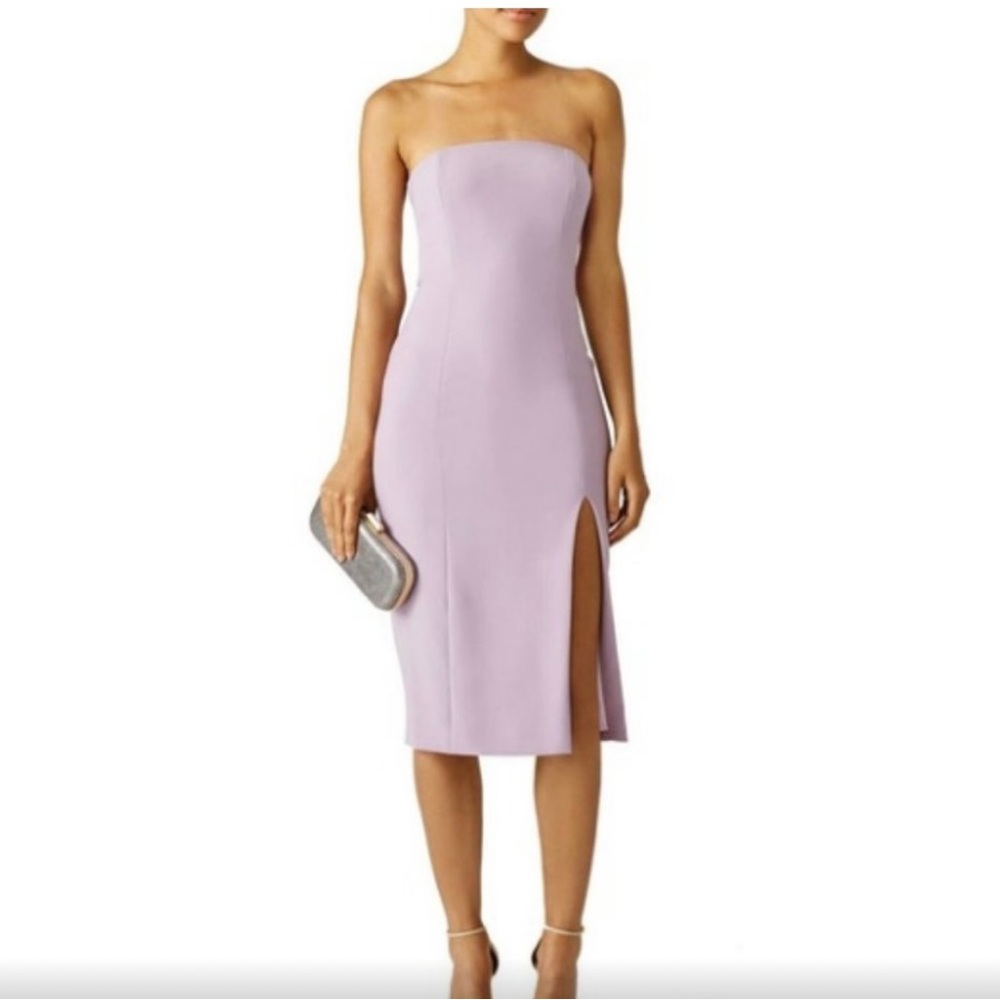 Jay Godfrey Purple Sheath Strapless Dress - Picture 2 of 6